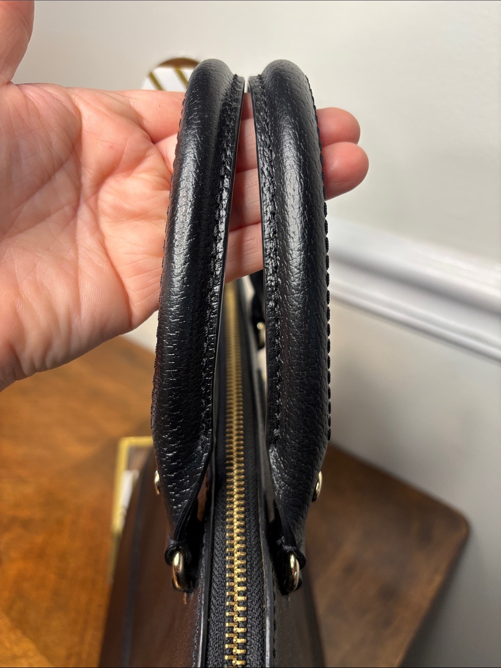 Kate Spade Wellesley Small Rachelle Black Pebbled Leather Satchel - Picture 4 of 16